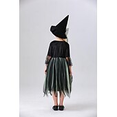 levne Dětské kostýmy-Čerodějnice Valpuržina noc Šaty Cosplay kostým Dětské Dívčí cosplay Výkon Párty předvečer Všech svatých Karneval Plesová maškaráda Mardi Gras Jednoduchý karnevalový kostým
