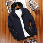 cheap Fleece &amp; 3 in 1 Jackets-Men&#039;s Softshell Jacket Hiking Jacket Outdoor Windproof Quick Dry Lightweight Jacket Windbreaker Jacket Traveling Black White Red Navy Blue Royal Blue