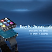 abordables Montres connectées-696 S998 Montre intelligente 2.64 pouce 4G LTE Cellular Montre intelligente téléphone Bluetooth Podomètre Fonction réveille Compatible avec Android iOS Hommes GPS Mode Mains-Libres Caméra IP 67