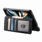 お買い得  サムスン用ケース-電話 ケース 用途 Zフォールド6 Z Fold 5 Z Fold 4 Z Fold 3 バックカバー スタンド付き 磁石バックル カード挿入口 レトロ風 PUレザー