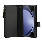 economico Cover Samsung-telefono Custodia Per Samsung Galaxy Piegatura a Z 7 Z Fold 6 Z Fold 5 Z Fold 4 Z Fold 3 Custodia Portafoglio con Supporto Magnetico Cerniera Retrò TPU Pelle PU