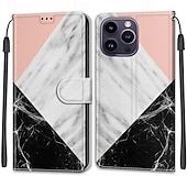 Χαμηλού Κόστους iPhone Θήκες-τηλέφωνο tok Για iPhone 14 13 12 Pro Max Plus iPhone 14 Pro Max iPhone 13 12 Pro Max iPhone 12 Pro Max Πίσω Κάλυμμα με βάση στήριξης με λουράκι καρπού Υποδοχή κάρτας Ρετρό TPU PU δέρμα