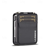 baratos Capa Samsung-telefone Capinha Para Samsung Galaxy Z Flip 7 Z Virar 6 Z Flip 5 Z Flip 4 Z Flip 3 Capa traseira com cordão com pulseira Slot para cartão TPU Metal Couro PU