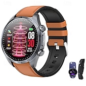 お買い得  スマートウォッチ-iMosi TK29 スマートウォッチ 1.43 インチ スマート·ウォッチ ブルートゥース ECG + PPG 温度監視 歩数計 と互換性があります Android iOS 女性 男性 メディアコントロール メッセージ受信通知 カメラコントロール IP68 48mmウォッチケース