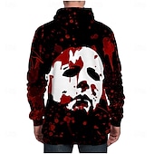 tanie Bluzy-Halloween Michael Myers Bluza z Kapturem Nadruk Graficzny Na Dla par Męskie Damskie Dla dorosłych Halloween Karnawał Bal maskowy Druk 3D Codzienne