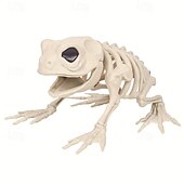 cheap Novelty &amp; Gag Toys-Spooky Skeleton Frog - Perfect For Halloween Decor &amp; Party Props, Durable Plastic, No Power Needed