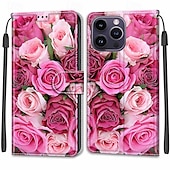 Χαμηλού Κόστους iPhone Θήκες-τηλέφωνο tok Για iPhone 14 13 12 Pro Max Plus iPhone 14 Pro Max iPhone 13 12 Pro Max iPhone 12 Pro Max Πίσω Κάλυμμα με βάση στήριξης με λουράκι καρπού Υποδοχή κάρτας Ρετρό TPU PU δέρμα