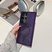 お買い得  サムスン用ケース-電話 ケース 用途 S24 Ultra S24 Plus S24 S24 FE S23 S23 Ultra S23 Plus S21 FE S20 FE S25ウルトラ バックカバー スタンド付き 磁石バックル ワイヤレス充電をサポート レトロ風 TPU アクリル PC