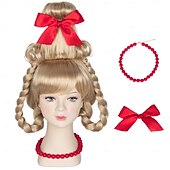 levne Kostýmová paruka-Dr. seuss cindy lou kdo dívka paruka