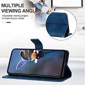 abordables Carcasas iPhone-teléfono Funda Para iPhone 16 Pro Max Plus iPhone 15 Pro Max Plus iPhone 14 13 12 11 Pro Max Plus Tarjetas billetera con Soporte Magnética con correa de muñeca Retro Cuero de PU