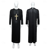 Priest Halloween Outfits Fancy Costume Cosplay Adults' Men's Halloween Carnival Party Easy Halloween Costumes Dress Up4