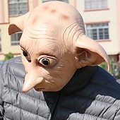 cheap Mask-Elf Dobby Carnival Mask Mask Full Head Realistic Mask Adults&#039; Men&#039;s Women&#039;s Funny Costume Party Halloween Carnival Mardi Gras Easy Carnival Costume