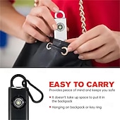 cheap Security Sensors &amp; Alarms-Pull Pin Self-Defense Emergency Security Personal Alarm 130dB Sound Rechargeable Anti-lost Work With Apple Find My