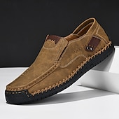 levne Pánské nazouváky a mokasíny-pánské ležérní slip-on mokasíny, lehké prodyšné boty z umělé kůže s protiskluzovou podrážkou, ideální pro každodenní nošení a outdoorové aktivity