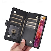 levne Pouzdra pro Samsung-telefon Carcasă Pro S24 S23 S22 S21 Ultra Plus S24 FE S21 FE A55 A35 A25 A15 5G A54 A34 A14 A73 A53 A33 A23 A13 S25 Ultra Zadní kryt se stojánkem Zip s Lanyardem Retro TPU PU kůže
