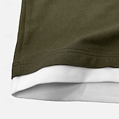 halpa Vohvelineule T-paita-Miesten Vohveli T-paita Pullover-huppari T-paita Pitkähihainen paita Pitkähihainen Tiukka pyöreä kaula-aukko 봄 &amp; Syksy Tavallinen Muoti Suunnittelija Perus Muoti väärennetty kaksiosainen Loma Katu