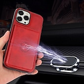 economico Cover per iPhone-telefono Custodia Per iPhone 16 Pro Max Plus iPhone 15 Pro Max Plus iPhone 14 13 12 11 Pro Max Plus Mini SE Per retro Con supporto A calamita Slot per schede Retrò TPU pelle sintetica