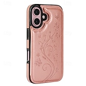 お買い得  iPhone用ケース-電話 ケース 用途 iPhone 16 Pro Max プラス iPhone 15 プロマックスプラス iPhone 14 13 12 11 Pro Max Plus Mini SE バックカバー スタンド付き カード挿入口 耐衝撃 レトロ風 TPU PUレザー