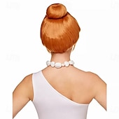 economico Parrucche di Coppia-parrucca wilma flintstone parrucche carnevale cosplay festa