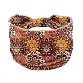 billige Tilbehør til hårstyling-1 stk boho-trykt hodebånd vintage mandala blomst hodebånd elastisk svetteabsorberende hodeplagg hårtilbehør