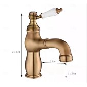 abordables Robinets de lavabo-Robinet lavabo - Rétractable Plaqué Set de centre Mitigeur un trouBath Taps