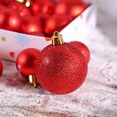 economico Ornamenti-26 palline di Natale, decorazioni natalizie, palline infrangibili per albero di Natale da 4/5/6 cm, colorate decorazioni da appendere all&#039;albero di Natale per la casa, le feste e l&#039;esposizione in negozio