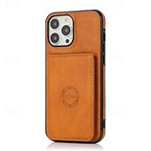 economico Cover per iPhone-telefono Custodia Per iPhone 16 Pro Max Plus iPhone 15 Pro Max Plus iPhone 14 13 12 11 Pro Max Plus Mini SE Per retro Con supporto A calamita Slot per schede Retrò TPU pelle sintetica