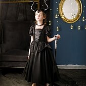 levne Šaty s pohádkovým motivem-Děti Dívčí Šaty na párty Pevná barva Krátký rukáv Dlouhý rukáv 3/4 délka rukávu Výkon Halloweenská párty Síťka Princeznovské Cosplay kostým Sladký Síťka Do půli lýtek Plášťové šaty Tylové šaty Léto