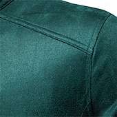 cheap Men&#039;s Jackets &amp; Coats-Men&#039;s Casual Jacket Suede Jacket Casual Daily Windbreaker Sexy Fall &amp; Winter Solid / Plain Color Casual Collarless Regular Black Yellow Green Gray Jacket