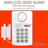 cheap Burglar Alarm Systems-Wireless Security Alarm System for Home Garage &amp; Shed - Includes Door &amp; Window Keypad Battery Powered (3 AA Batteries Not Included)