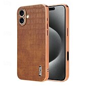 رخيصةأون جرابات آيفون-هاتف غطاء من أجل ايفون 16 آيفون 15 iPhone 14 13 12 11 Pro Max Plus غطاء خلفي غير اصفرار ضد الصدمات مكتب  /  الأعمال نموذج هندسي TPU الطلاء جلد PU