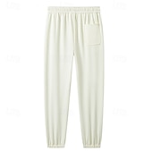 economico pantaloni da jogging-Per uomo Pantaloni della tuta Pareggiatore Pantaloni Pantaloni casual Pantaloni a nido d'ape A cordoncino Vita elastica Liscio Comfort Caldo Lunghezza intera Esterno Informale Giornaliero Sportivo Di