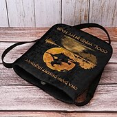 olcso Keresztpántos táskák-női halloween boszorkány mintás crossbody táska - kísérteties témájú válltáska halloween szerelmeseinek