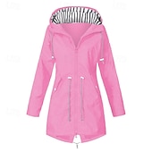 cheap Outdoor Jackets-Women&#039;s Hiking Jacket Winter Outdoor Waterproof Windproof Multi-Pockets Front Zipper Lightweight Jacket Full Zip Camping / Hiking / Caving Winter Sports Black Yellow Pink Red Dark Navy