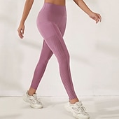 cheap Yoga Leggings &amp; Tights-Women&#039;s Yoga Pants Yoga Leggings Mesh Pocket High Waist Yoga Gym Workout Pilates Tights Black Burgundy Dark Navy Fall Sports Activewear Stretchy Slim