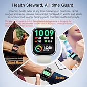 Χαμηλού Κόστους Smartwatch-νέο έξυπνο ρολόι 1,85 ιντσών πλήρης οθόνη αφής παρακολούθησης δραστηριότητας με λειτουργίες κλήσεων και μηνυμάτων βηματόμετρο πολλαπλών αθλητικών λειτουργιών ανθεκτικό συμβατό με συσκευές iOS/android