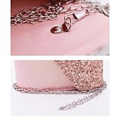 olcso Retikülök és estélyi táskák-női crossbody táska clutch táskák pu bőr esti menyasszonyi esküvőre láncos csillogó fényű divat ezüst fekete rózsaszínben