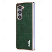Недорогие Чехлы для Samsung-телефон Кейс для Назначение Z-образный сгиб 7 Z-сгиб 6 Z Fold 5 Z Fold 4 Z Fold 3 Кейс на заднюю панель Защита от удара Ретро Покрытие Металл