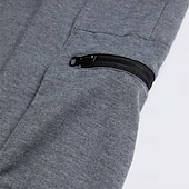 abordables Survêtements de sport-Homme Joggings Pantalon Jogging Pantalon Jogger Cordon Boucle de serviette Poche zippée Couleur Pleine Respirable Séchage rapide Athlétique Fin de semaine Vêtement de rue Casual Sport Athleisure Mince