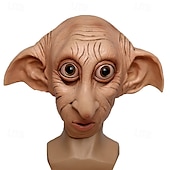 cheap Mask-Elf Dobby Carnival Mask Mask Full Head Realistic Mask Adults&#039; Men&#039;s Women&#039;s Funny Costume Party Halloween Carnival Mardi Gras Easy Carnival Costume