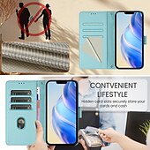 お買い得  iPhone用ケース-電話 ケース 用途 iPhone 16 iPhone15 iPhone 14 13 12 11 Pro Max Plus Mini SE ウォレットカードケース 磁石バックル ストラップ付き リストストラップ付き レトロ風 TPU PUレザー