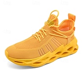 economico Sneakers da uomo-scarpe da corsa traspiranti da uomo verde neon – scarpe sportive leggere con suola ammortizzata per sport e attività all&#039;aperto