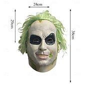 levne Masky-Zombie předvečer Všech svatých Maska Plná hlava Realistická maska Beetlejuice Strašidelný kostým Dospělé Unisex předvečer Všech svatých Karneval Výkon Párty Jednoduché Halloweenské kostýmy Oblékněte