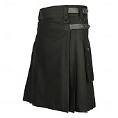 economico Gotici-Punk &amp; Gotico Medievale Abito di Natale Scozzese Costume Per uomo Casual Quotidiano Adulti Gonna