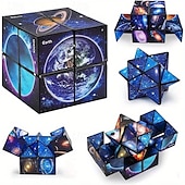 economico Cubi di Rubik-giocattolo antistress a forma di cubo a forma di stella infinita - puzzle educativo, antistress, portatile per Natale, giorno del Ringraziamento, regalo di Capodanno, regalo di Halloween e tutte le