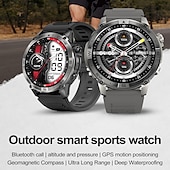 Χαμηλού Κόστους Smartwatch-imosi gps hk08 έξυπνο ρολόι amoled πυξίδα υψόμετρο αέρα πίεση bluetooth κλήση παγκόσμια ώρα 530mah αθλητικό ρολόι παρακολούθησης εξωτερικού χώρου