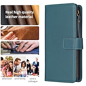 levne Pouzdra pro iPhone-telefon Carcasă Pro iPhone 16 Pro Max Plus iPhone 15 14 Pro Max Plus iPhone 14 13 12 11 Pro Max Plus iPhone 13 12 11 Pro Max Mini SE X XR XS Max 8 7 Plus Pouzdro na peněženku se stojánkem Zip s
