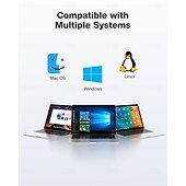 お買い得  USBハブ-10 in 1 USB ハブ、HD 4K@30Hz、USB3.0、USB2.0、Type-C 2.0、RJ45 イーサネット、100W PD 充電、SD TF カード スロット、ドッキング ステーション