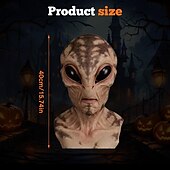 olcso kiegészítők-Idegen jelmez Maszk Halloween-kellékek Reális maszk Felnőttek Férfi Női Vicces Ijesztő jelmez Mindszentek napja Farsang Mardi Gras Könnyű farsangi jelmez