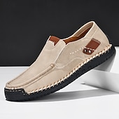 levne Pánské nazouváky a mokasíny-pánské ležérní slip-on mokasíny, lehké prodyšné boty z umělé kůže s protiskluzovou podrážkou, ideální pro každodenní nošení a outdoorové aktivity